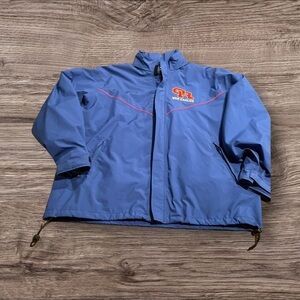 B Sports War Eagles Men’s Blue Gore-Tex Hooded Windbreaker Jacket  Large